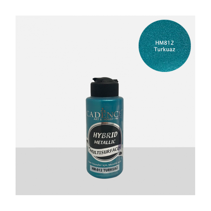 Χρώμα υβριδικό μεταλλικό 120ml CADENCE \"turquoise \" HM-812