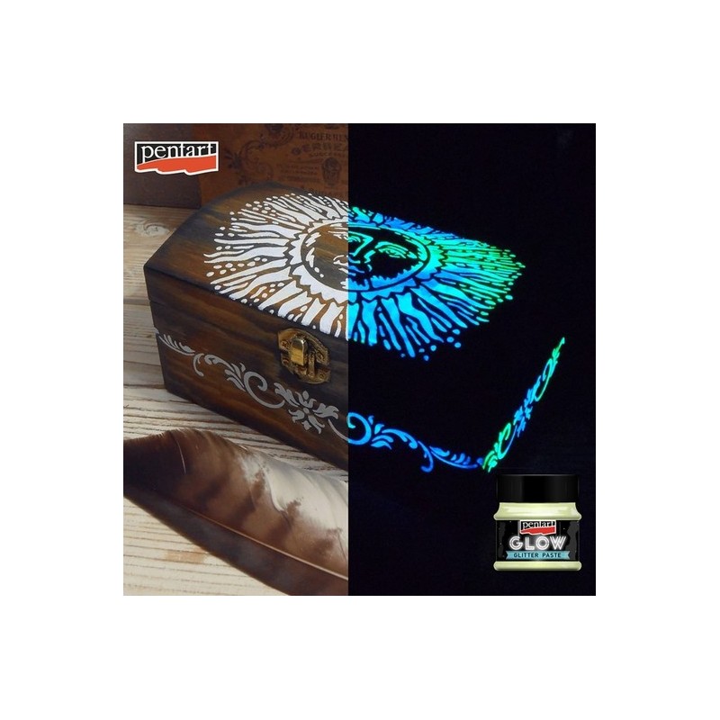 Πάστα Φωσφορίζουσα Silver Pentart 50ml 36087