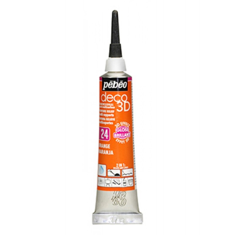 Περίγραμμα DECO 3D 20ml PEBEO πορτοκαλί  561248