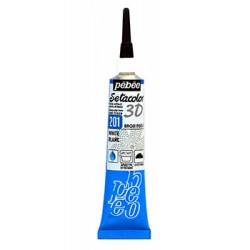 Περίγραμμα setacolor 3D PEBEO 20ml λευκό περλέ 557201