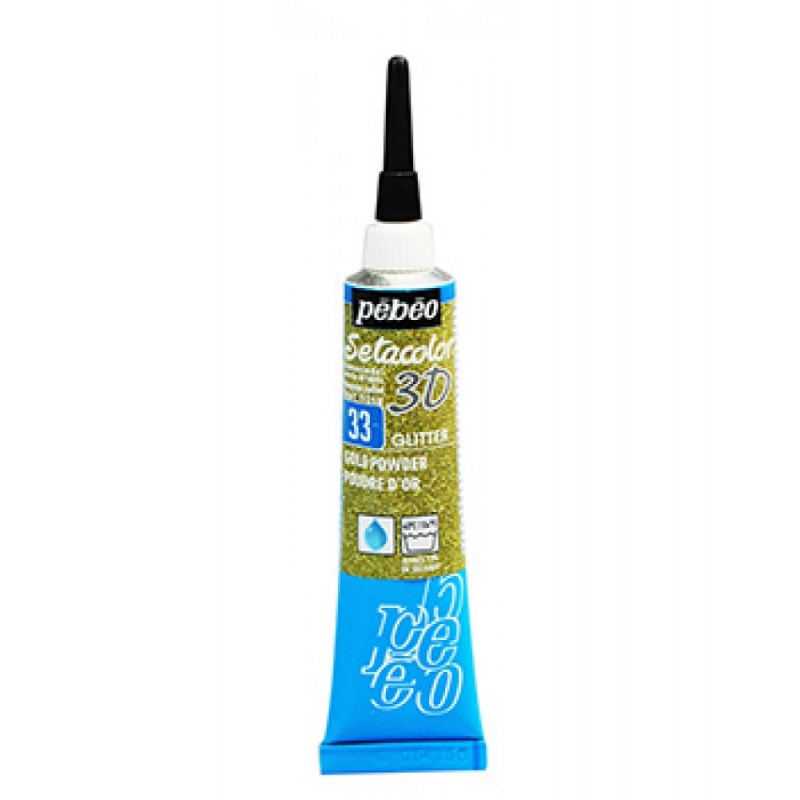 Περίγραμμα setacolor 3D PEBEO 20ml χρυσό glitter 557033