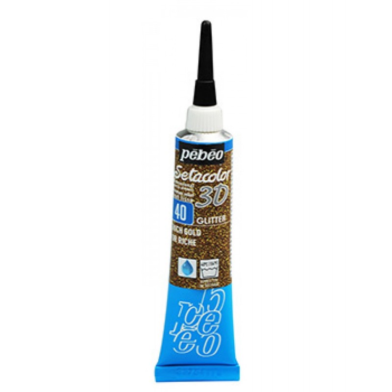 Περίγραμμα setacolor 3D PEBEO 20ml rich gold glitter 557040