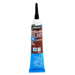 Περίγραμμα setacolor 3D PEBEO 20ml κόκκινο glitter 557042 2