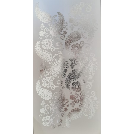Transfer  glitter  ασημί 16x32 VT-05S