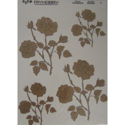 Transfer  glitter  χρυσό 25χ35εκ. G6