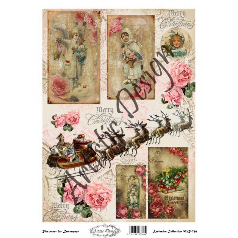 Ριζόχαρτο Decoupage  Artistic Design A3 MR-498
