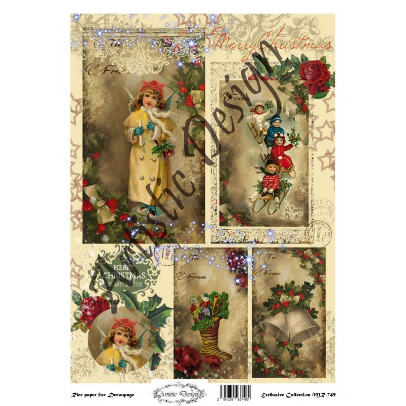 Ριζόχαρτο Decoupage  Artistic Design A3 MR-498