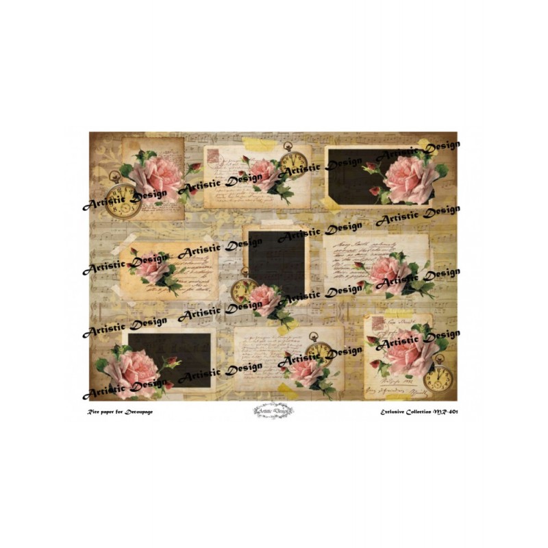 Ριζόχαρτο Decoupage  Artistic Design A3 MR-401