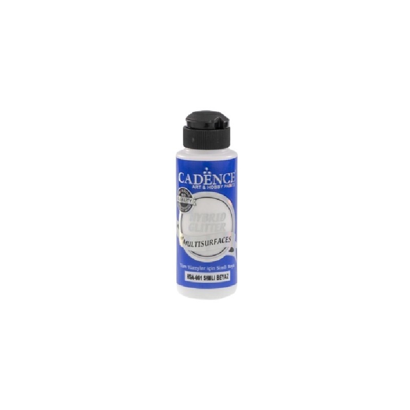 Υβριδικό ακρυλικό glitter white gold 120 ml Cadence HSA001
