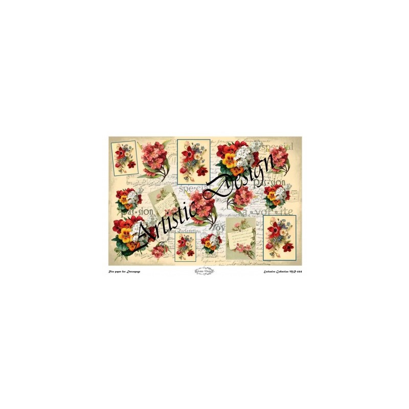 Ριζόχαρτο Decoupage  Artistic Design A3 MR-444