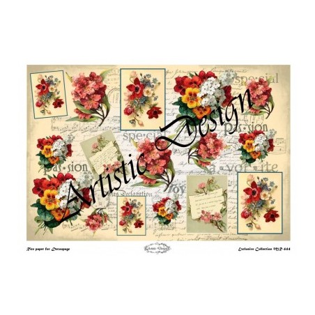 Ριζόχαρτο Decoupage  Artistic Design A3 MR-444