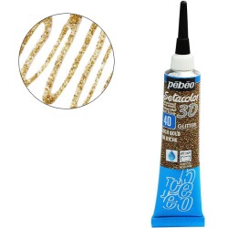 Περίγραμμα setacolor 3D PEBEO 20ml rich gold glitter 557040