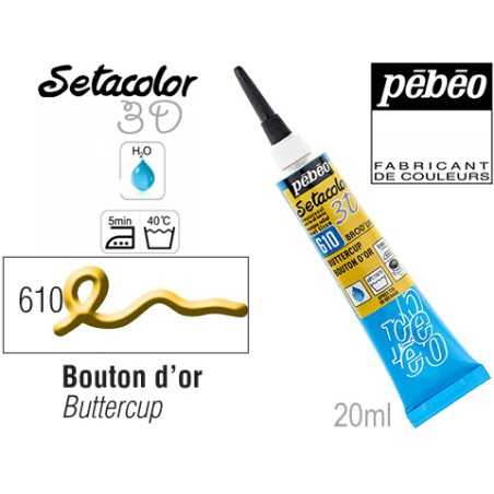 Περίγραμμα setacolor 3D PEBEO 20ml butter cup  557610