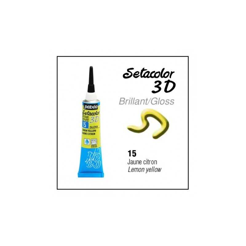 Περίγραμμα setacolor 3D PEBEO 20ml lemon yellow  557015