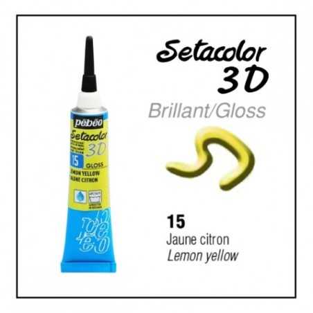 Περίγραμμα setacolor 3D PEBEO 20ml lemon yellow  557015