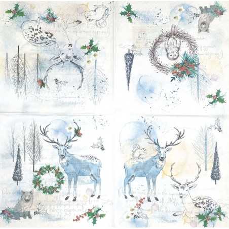Χαρτοπετσέτα για decoupage 33X33 PAW SDL232300