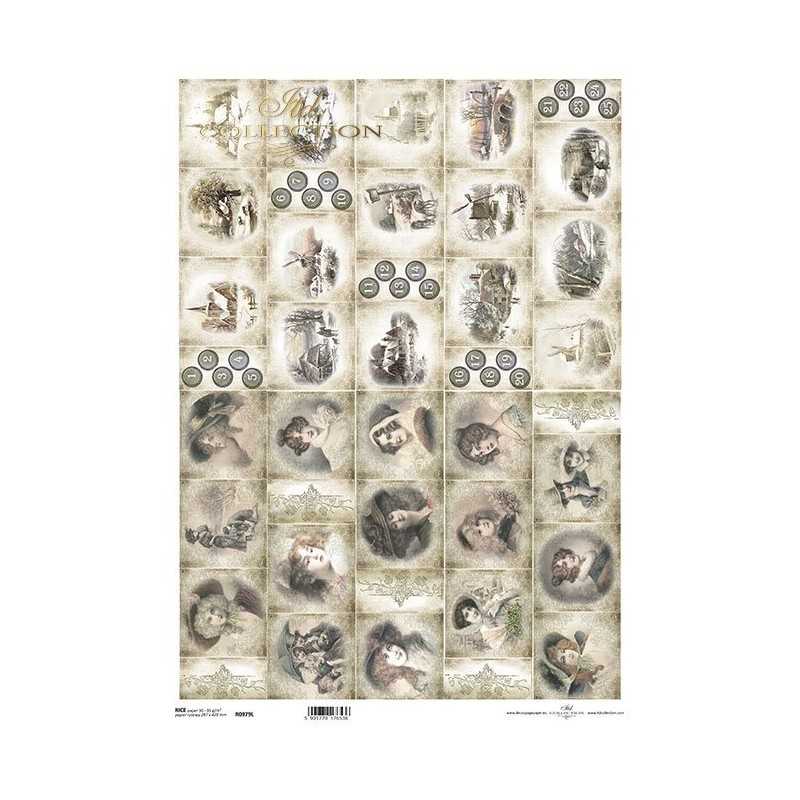 Ριζόχαρτο decoupage ITD 29,5 X 42 R0095L