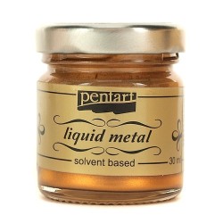 Yγρό Pentart Liquid metal 30ml – Cooper Φύλλο χρυσού κωδ.21082