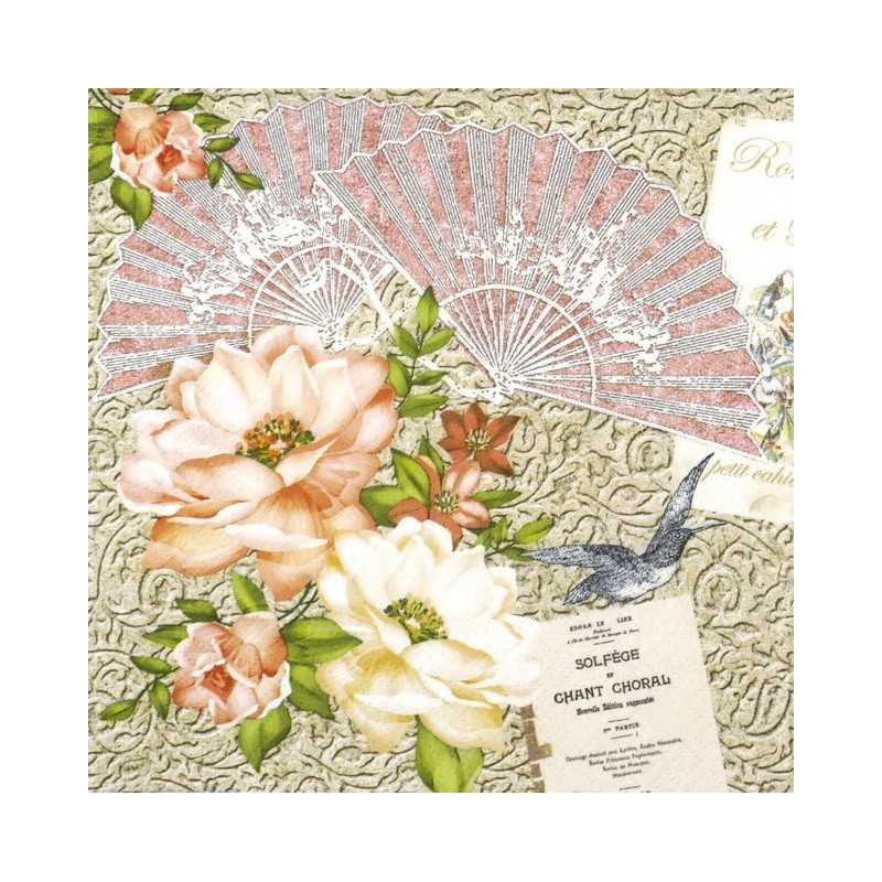 Χαρτοπετσέτα για decoupage 33x33 NOUVEAU 75103